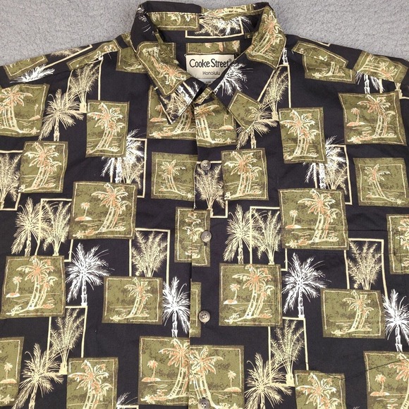 Vintage Cooke Street Shirt Mens XL Palm Floral Hawaiian Aloha Made In‎ Hawaii - Picture 4 of 12